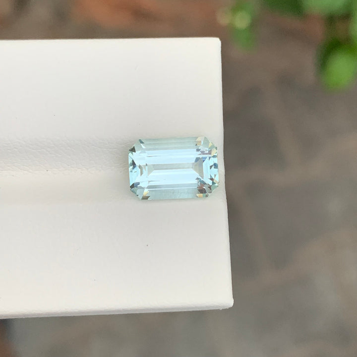 3.40 Carats Loose Aquamarine Emerald Cut