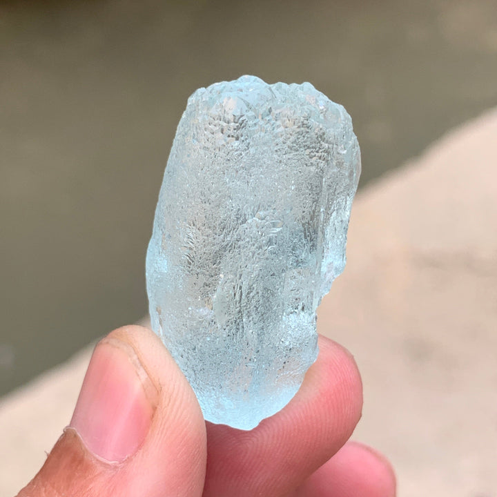 17.75 Grams Pretty Natural Loupe Clean Facet Grade Aquamarine