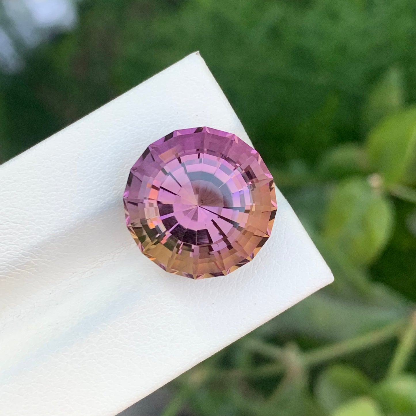 15.15 Carats Faceted Bicolor Ametrine Natural Fancy Cut Bolivian Gem