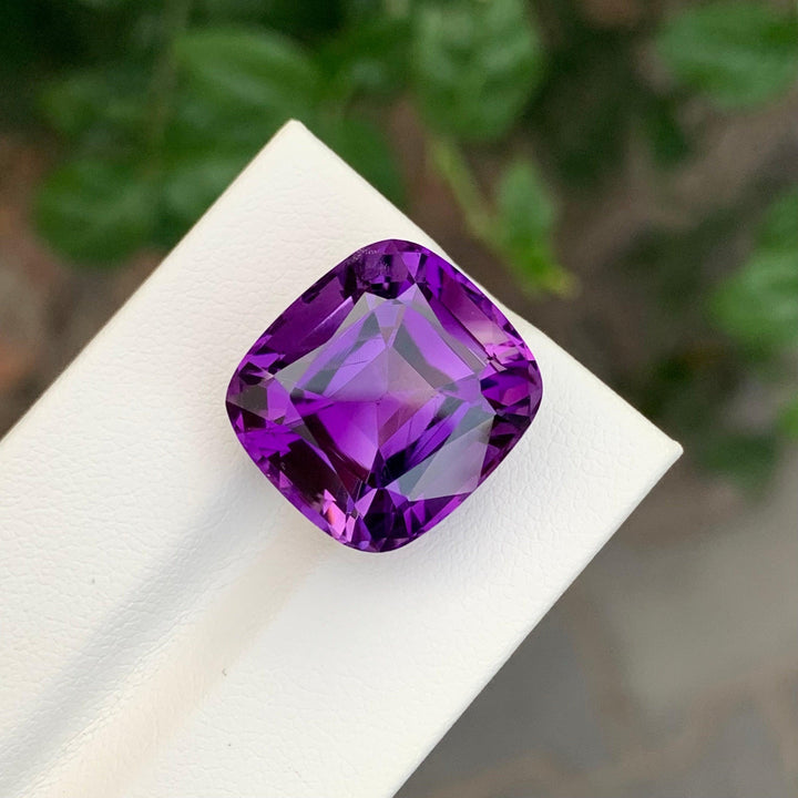 21.10 Carats Loose Amethyst Cushion Shape