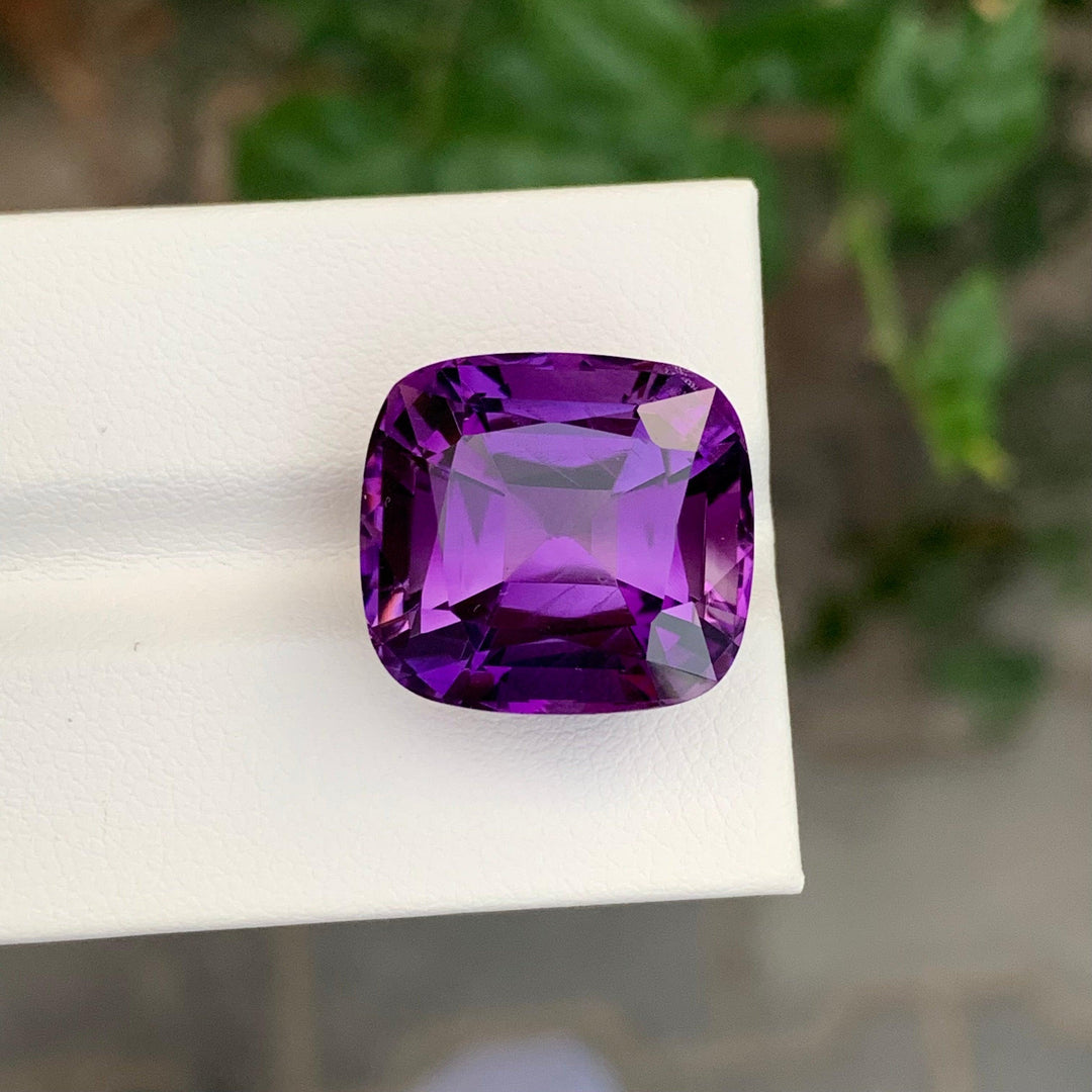 21.10 Carats Loose Amethyst Cushion Shape