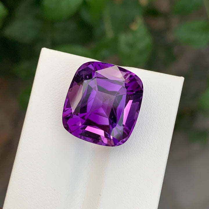 21.10 Carats Loose Amethyst Cushion Shape