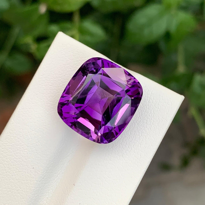 21.10 Carats Loose Amethyst Cushion Shape