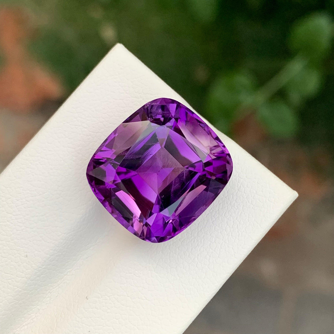 21.10 Carats Loose Amethyst Cushion Shape