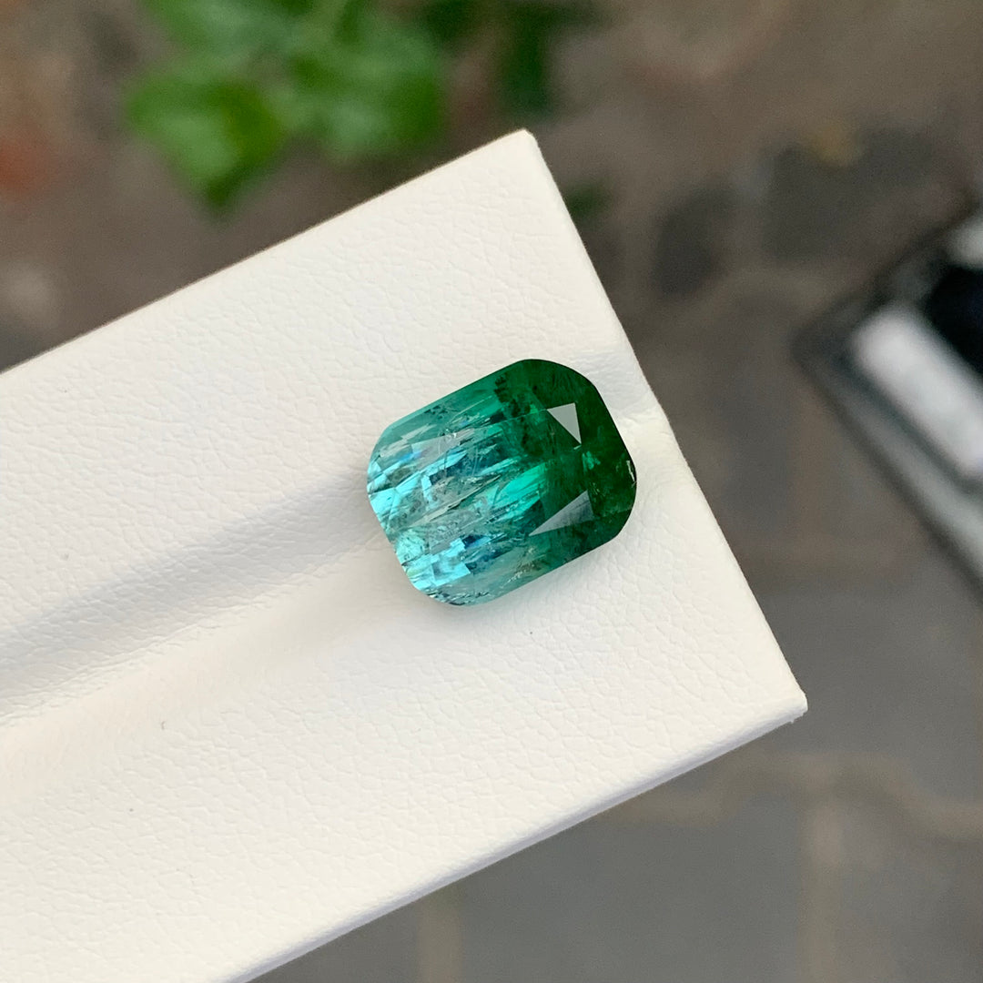 9.20 Carats Loose Bicolor Tourmaline Cushion Shape