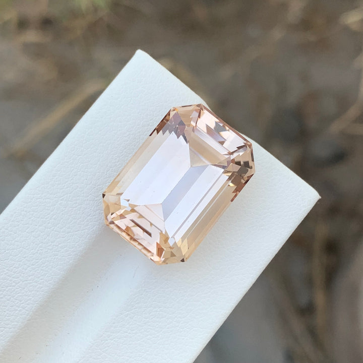 32.25 Carats Loose Emerald Cut Imperial Color Topaz