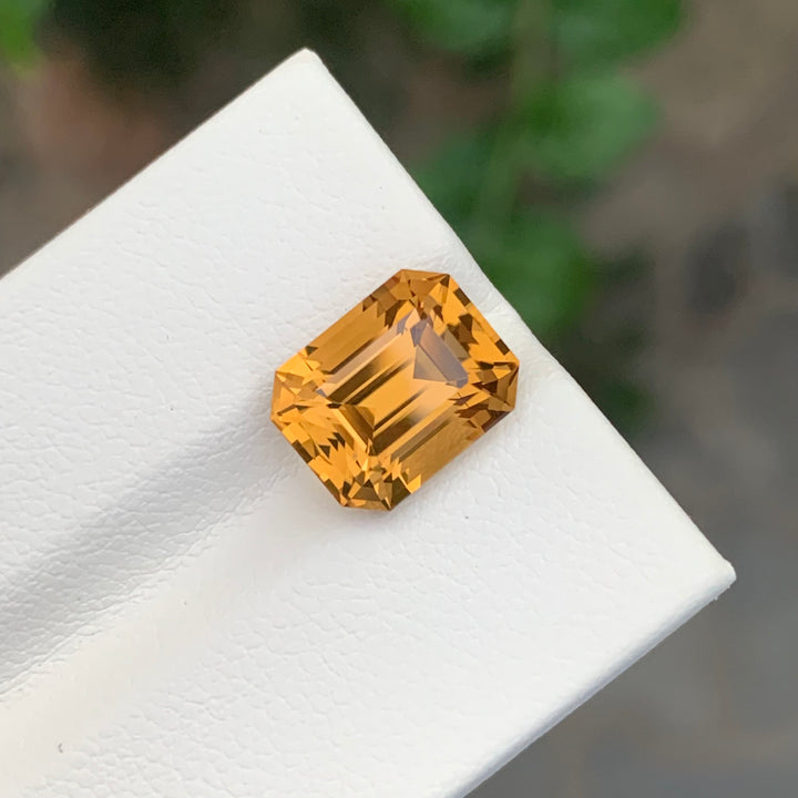 4.40 Carats Loose Citrine Emerald Shape