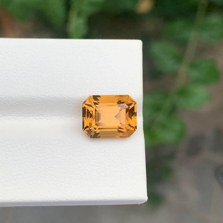 4.40 Carats Loose Citrine Emerald Shape