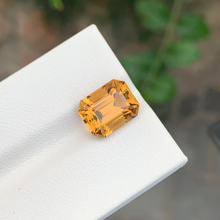 4.40 Carats Loose Citrine Emerald Shape