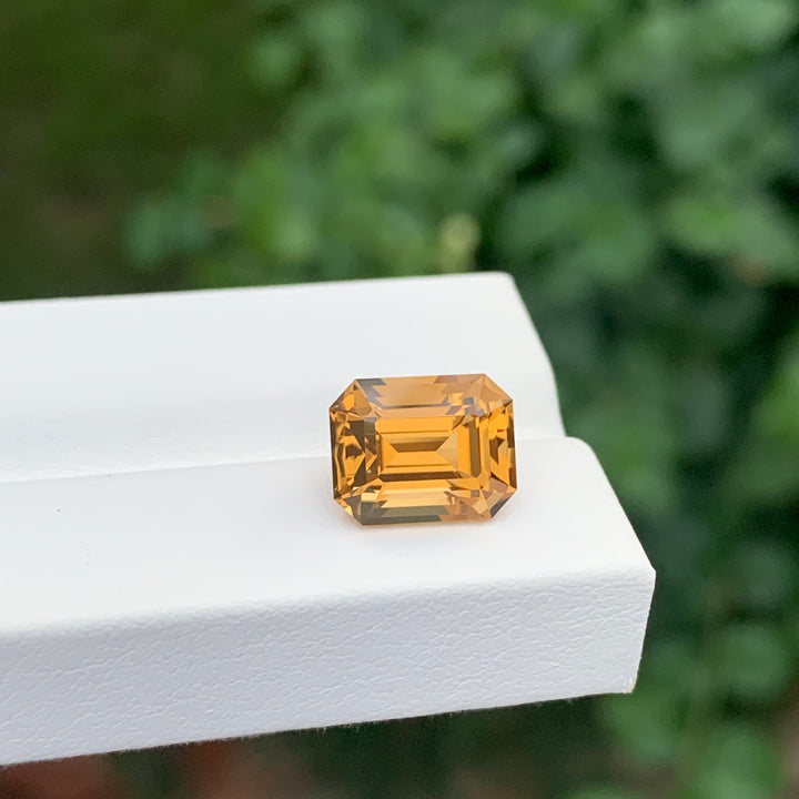 4.40 Carats Loose Citrine Emerald Shape