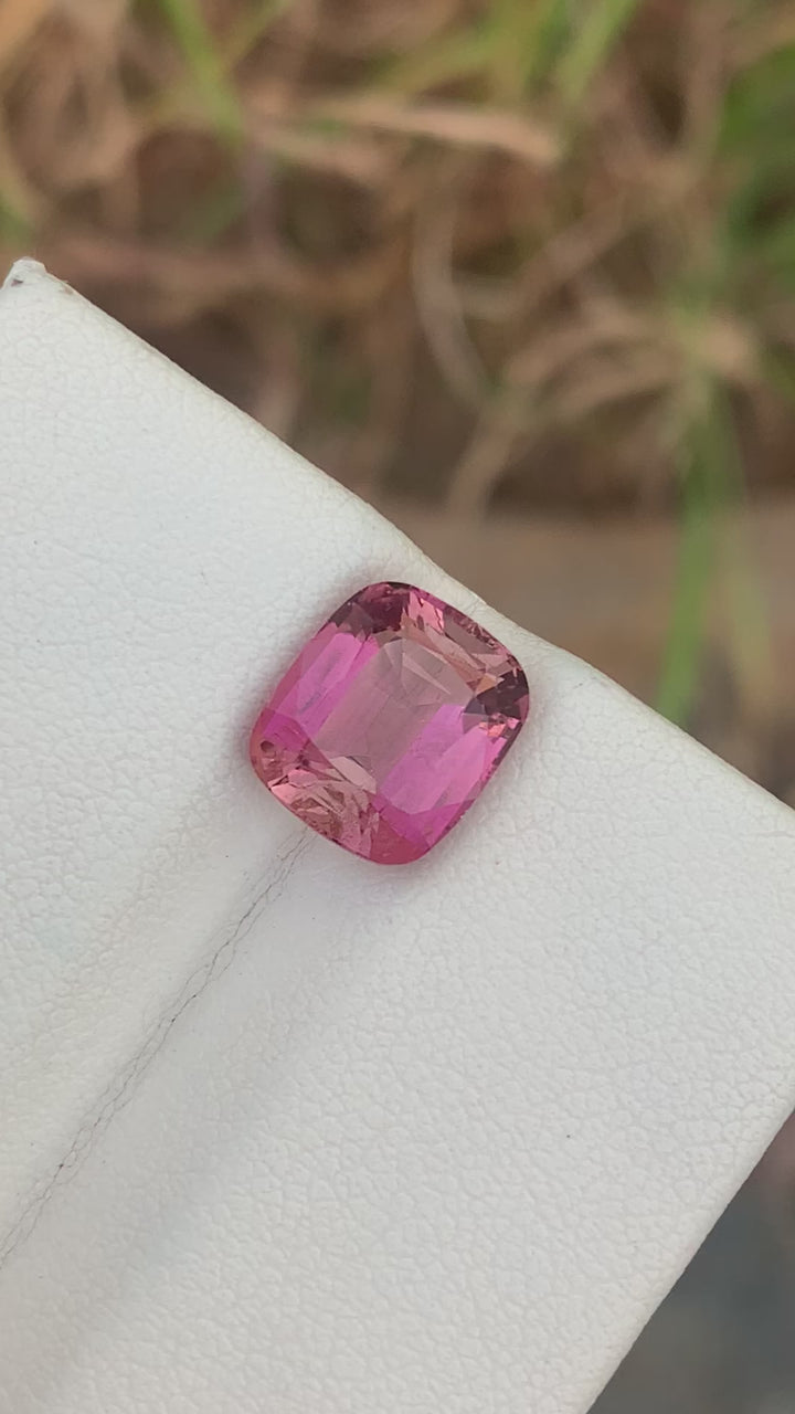 3.70 Carats Pretty Natural Loose Pink Tourmaline With Peach Shade