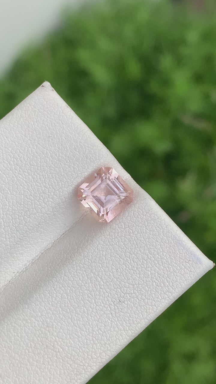 2.40 Carats Beautiful Natural Faceted Ascher Cut Morganite