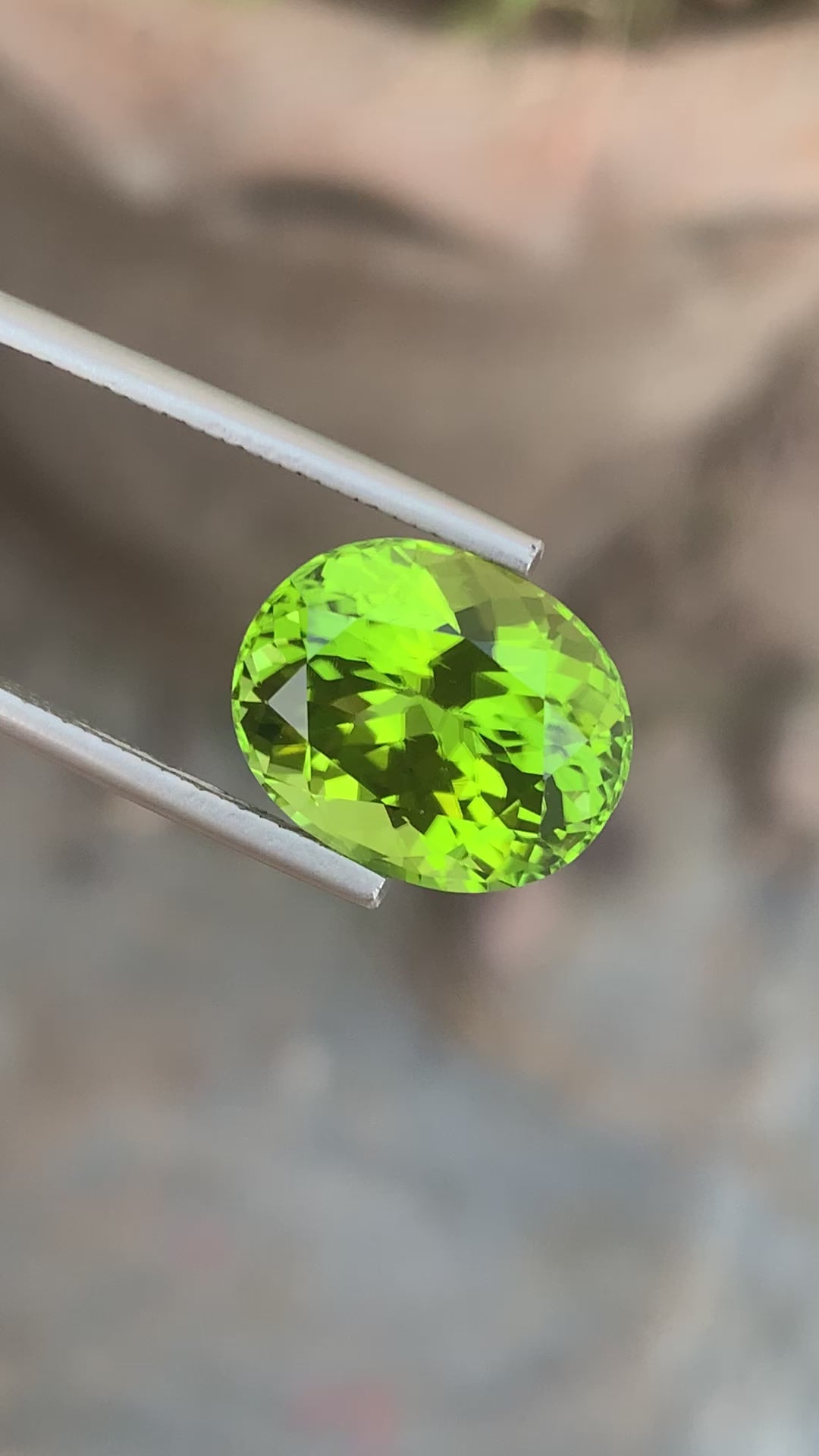 9.40 Carats Eye Catching Natural Loose Fancy Cut Oval Shape Apple Green Peridot