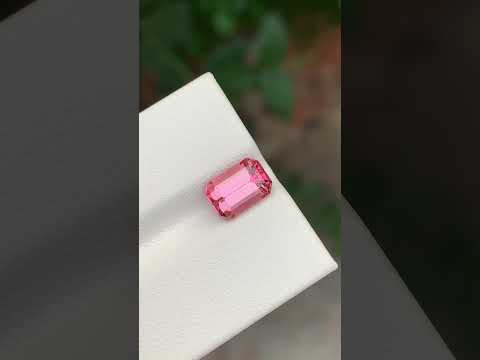 2.35 Carats Loose Pink Tourmaline Emerald Cut