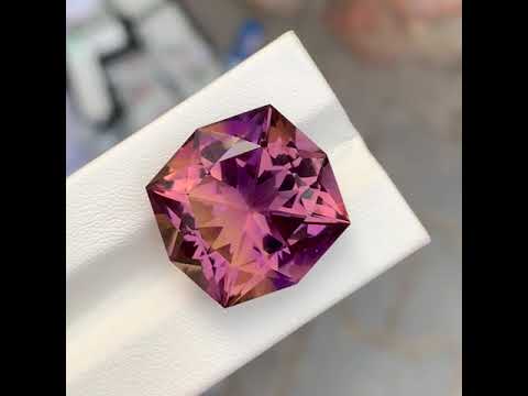 26.50 Carats Bi Color Ametrine Stone Fancy Cut Natural Bolivian Gemstone