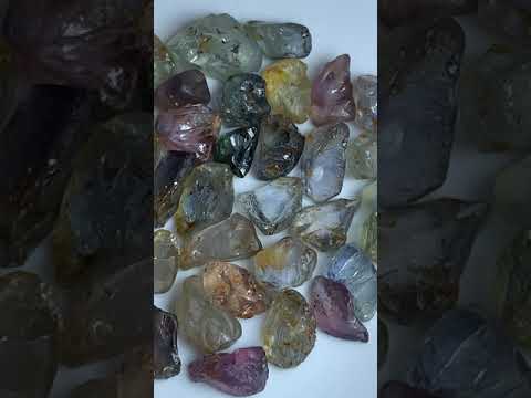 82.35 Carats Facet Rough Multi Color Sapphire Parcel