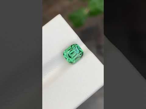 2.25 Carats Loose Green Tourmaline Cushion Cut