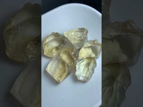 45.35 Grams Facet Rough Citrine Light Yellow