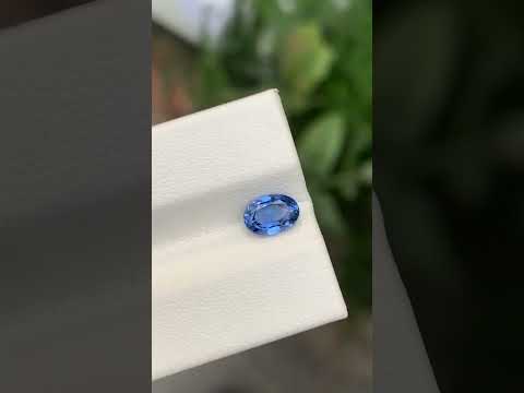 Gorgeous 1.10 Carats Natural Dodger Blue Sapphire Oval Cut Gemstone