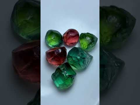 Top Quality Facet Rough Natural Tourmaline Parcel From Afghanistan