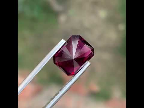 6.45 Carats Deep Red Garnet Stone Fancy Cut Natural Tanzania Gemstone