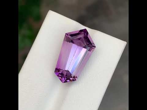 13.35 Carats Loose Amethyst Coffin Shape