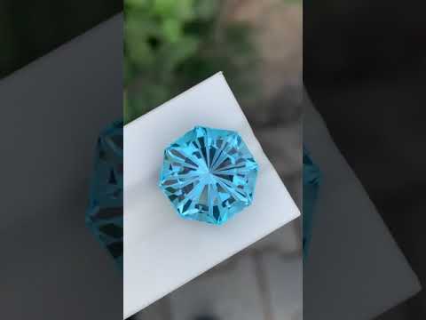 19.50 Carats Natural Loose Sky Blue Topaz Octagon Shape