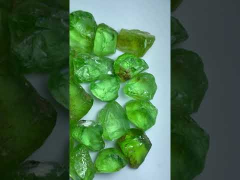 60 Grams Natural Facet Rough Green Peridot Parcel From Pakistan