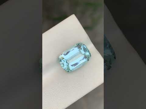 5.75 Carats Aquamarine Stone Cushion Shape Pakistani Gemstone