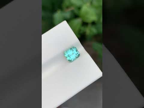 1.60 Carats Loose Seafoam Tourmaline Emerald Shape