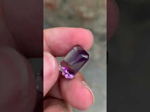 17.10 Carats Purple Amethyst Stone Cushion Shape Brazilian Gemstone